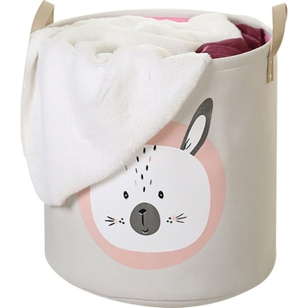 Shanhua Shop Tavşan Tarzı 30X30CM Katlanır Çamaşır Sepeti Karikatür Yuvarlak Depolama Sepet Büyük Kapasiteli Katlanabilir Giysi Oyuncak Sepeti Kova... Hurç Fiyatı