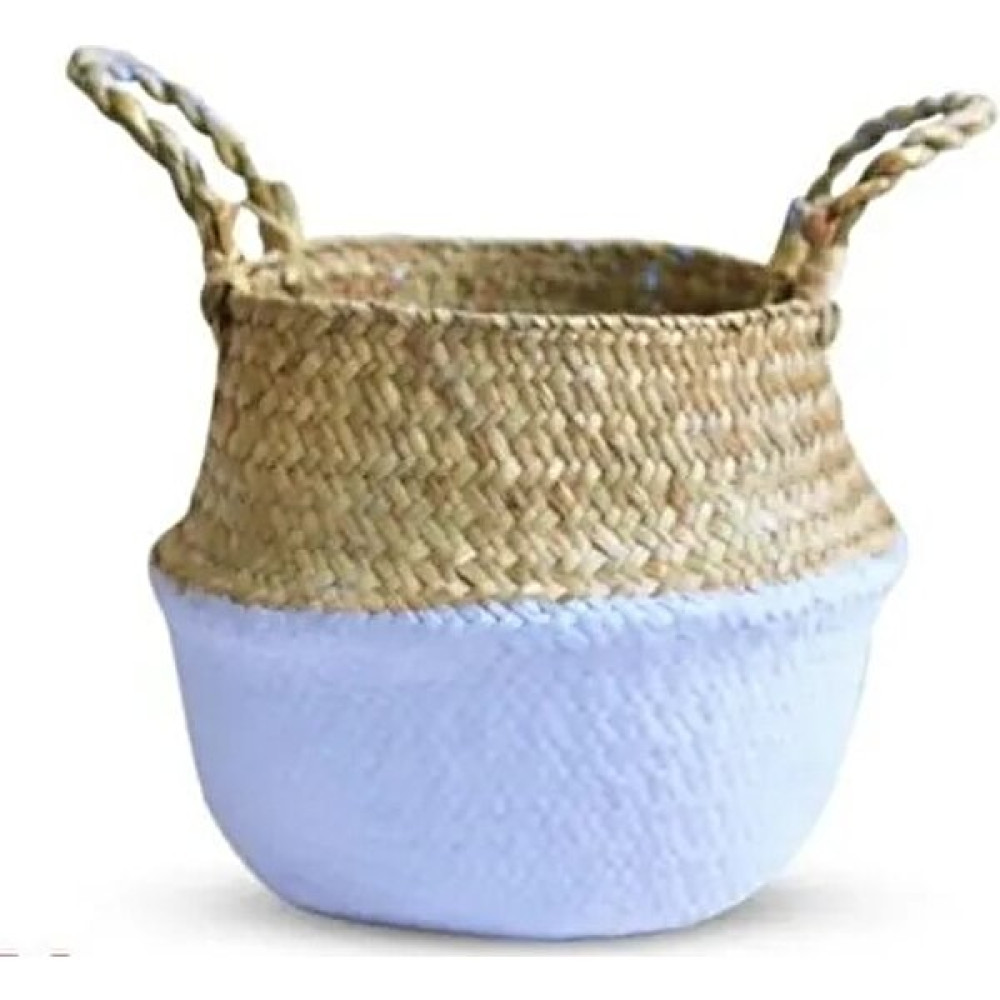 Shanhua Shop Yarım Açık Mor Tarzı 27CM Bitki Seagrass Sepet Depolama Sepeti Oyuncaklar Ins Ev Dekorasyon Çamaşır Sepeti Organizador Cocina Bambu Sa... Sepet Fiyatı