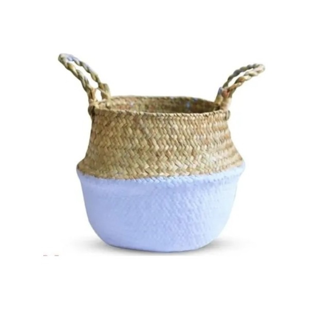 Shanhua Shop Yarım Açık Mor Tarzı 32CM Bitki Seagrass Sepet Depolama Sepeti Oyuncaklar Ins Ev Dekorasyon Çamaşır Sepeti Organizador Cocina Bambu Sa... Sepet Fiyatı