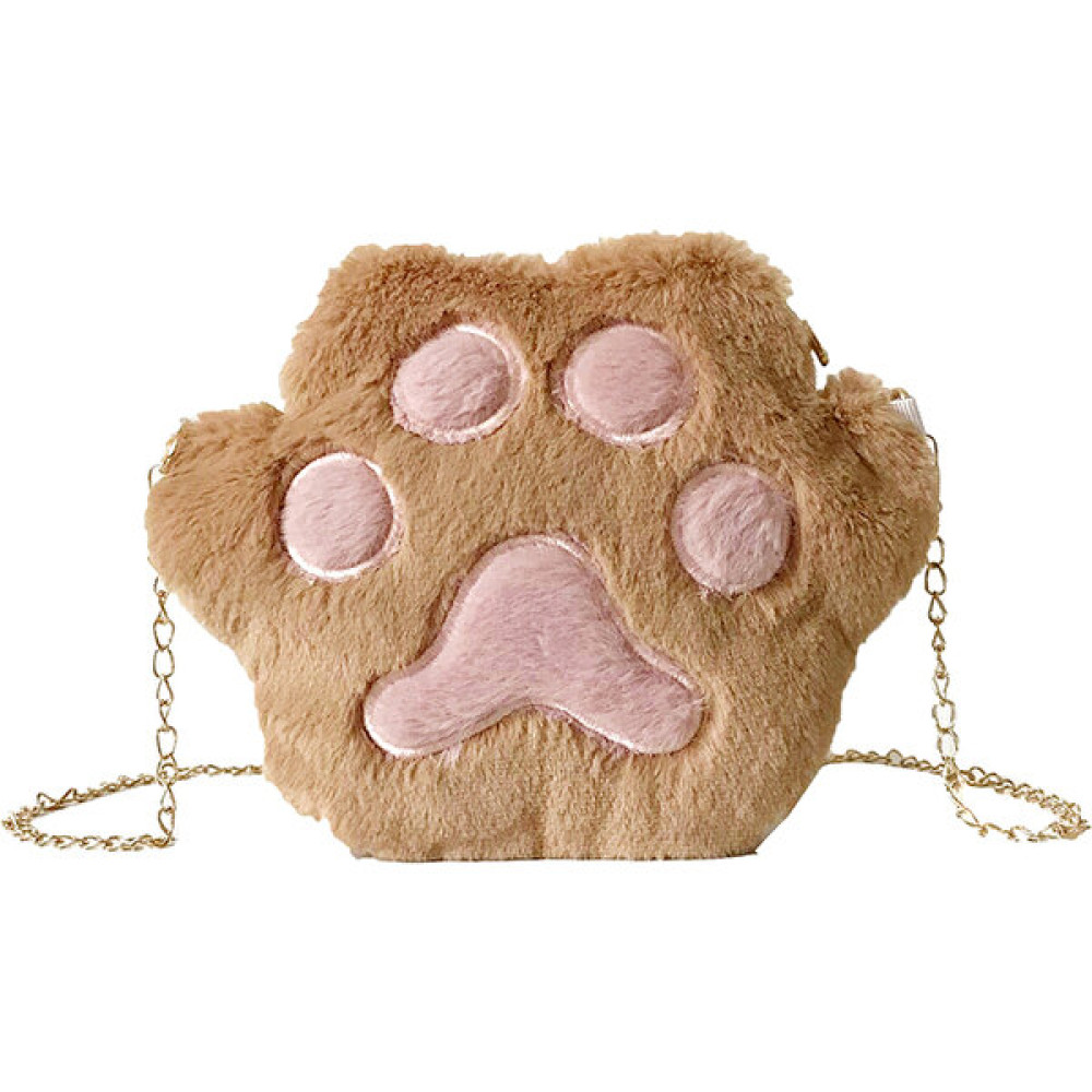 Shanxiu Store Kadın Öğrenci Omuz Crossbody Çanta Cep Telefonu Beyaz Için Sevimli Peluş Kedi Paw (Yurt Dışından) Bayan Çanta ve Cüzdan Fiyatı