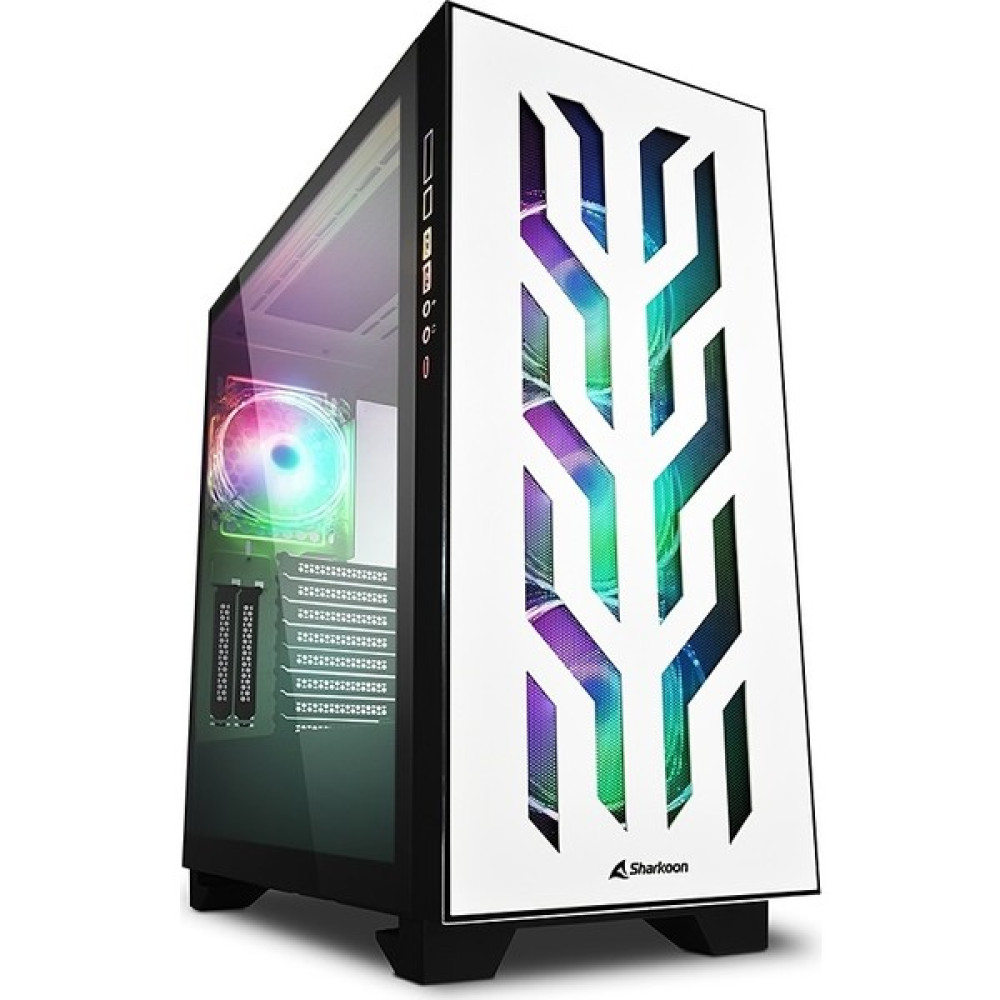 Sharkoon Elite Shark CA300T Tempered Glass Rgb White Edition USB 3.0 Atx Mid Tower Kasa PC Kasaları Fiyatı