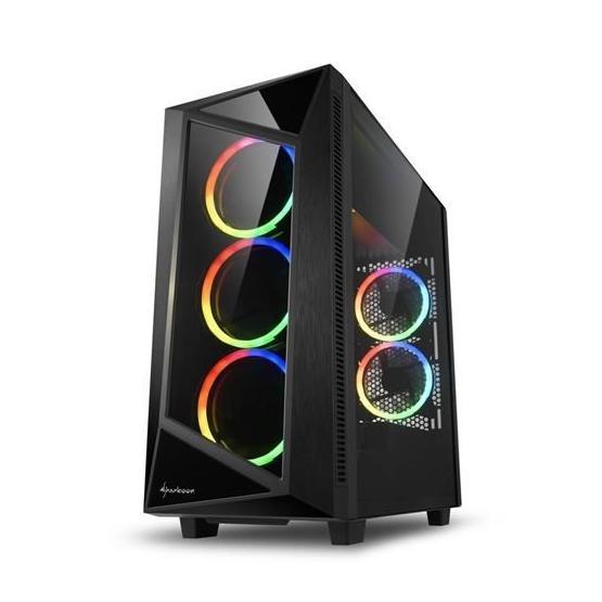 Sharkoon REV200 Midi Dikey Tower Siyah Mini Bilgisayar Kasası