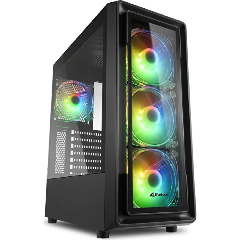Sharkoon TK4 RGB Midi Tower, Tempered Glass, Black PC Kasaları Fiyatı