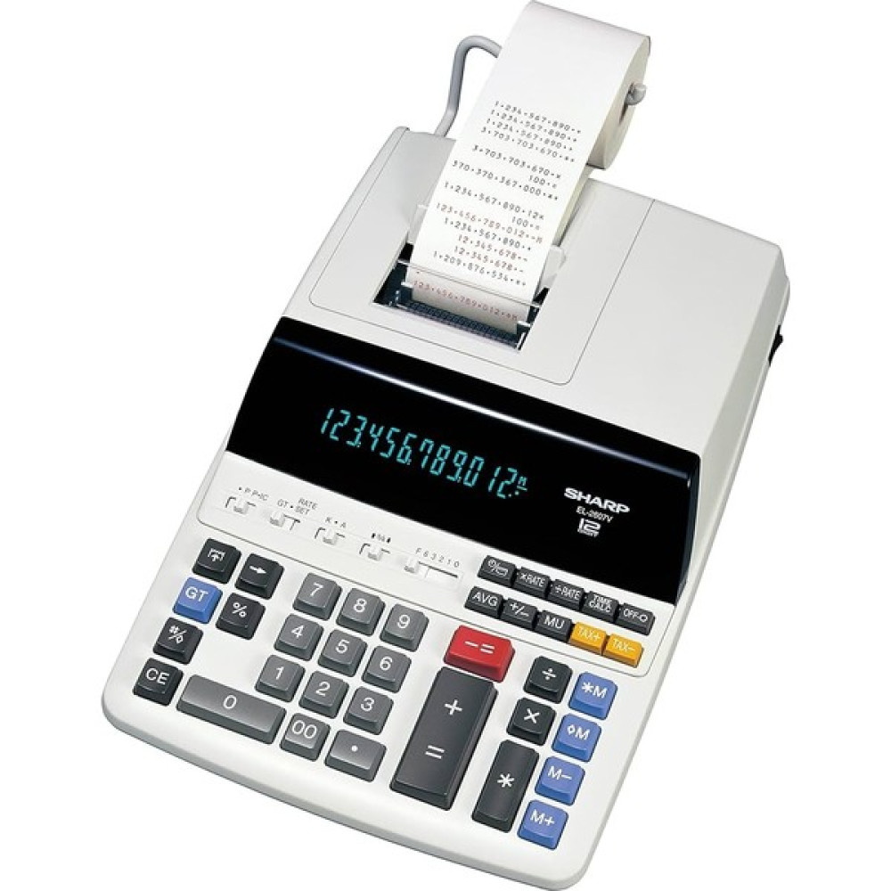 Sharp EL-2607V 12 Hane Şeritli Hesap Makinesi Hesap Makinesi Fiyatı