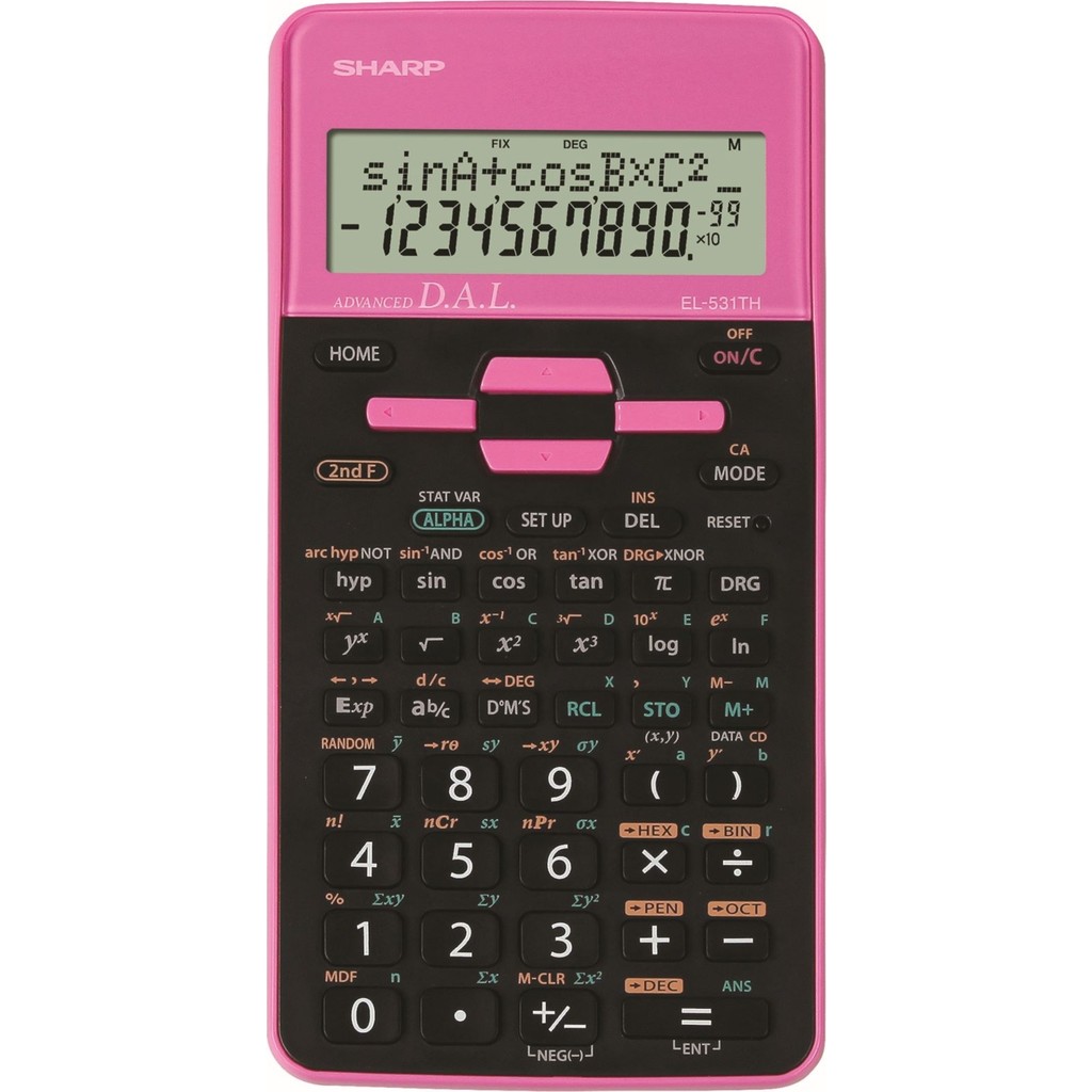 Sharp EL-531THBPK 273 Fonksiyonlu Pembe Bilimsel Hesap Makinesi Bozuk Para Sayma Özelliği Hesap Makinesi Fiyatı