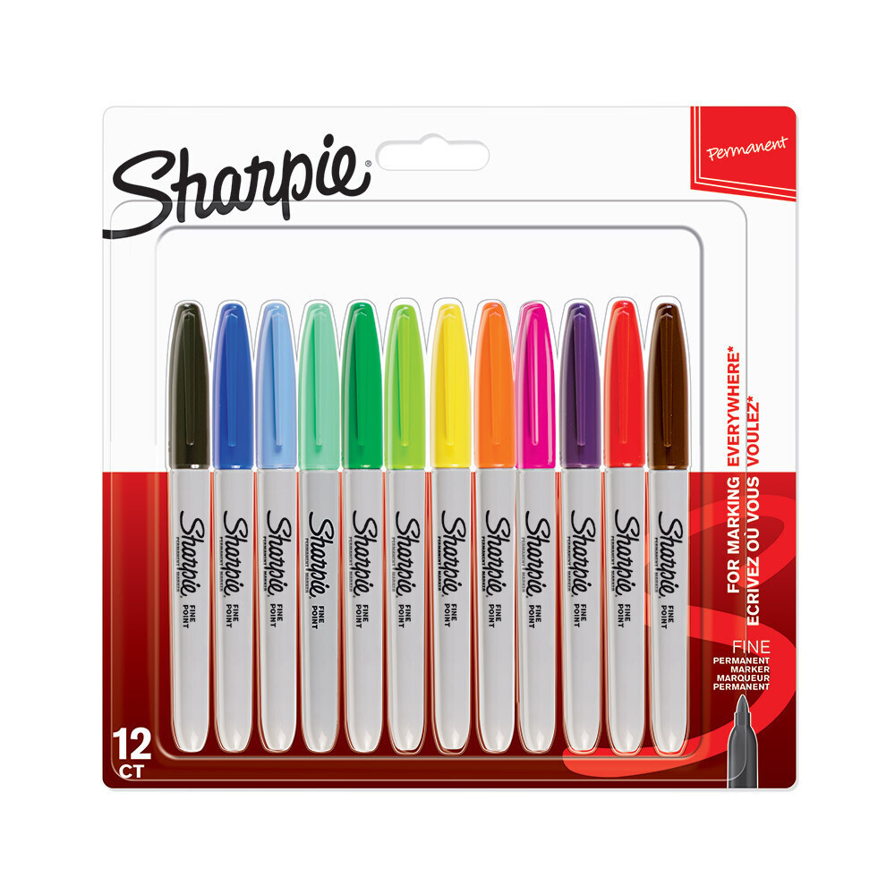 Sharpie Fine Permanent Keçeli Kalem 12'Li Karışık Renkli Hediyelik Boya Kalemi Seti Keçe Uçlu Kalem Fiyatı