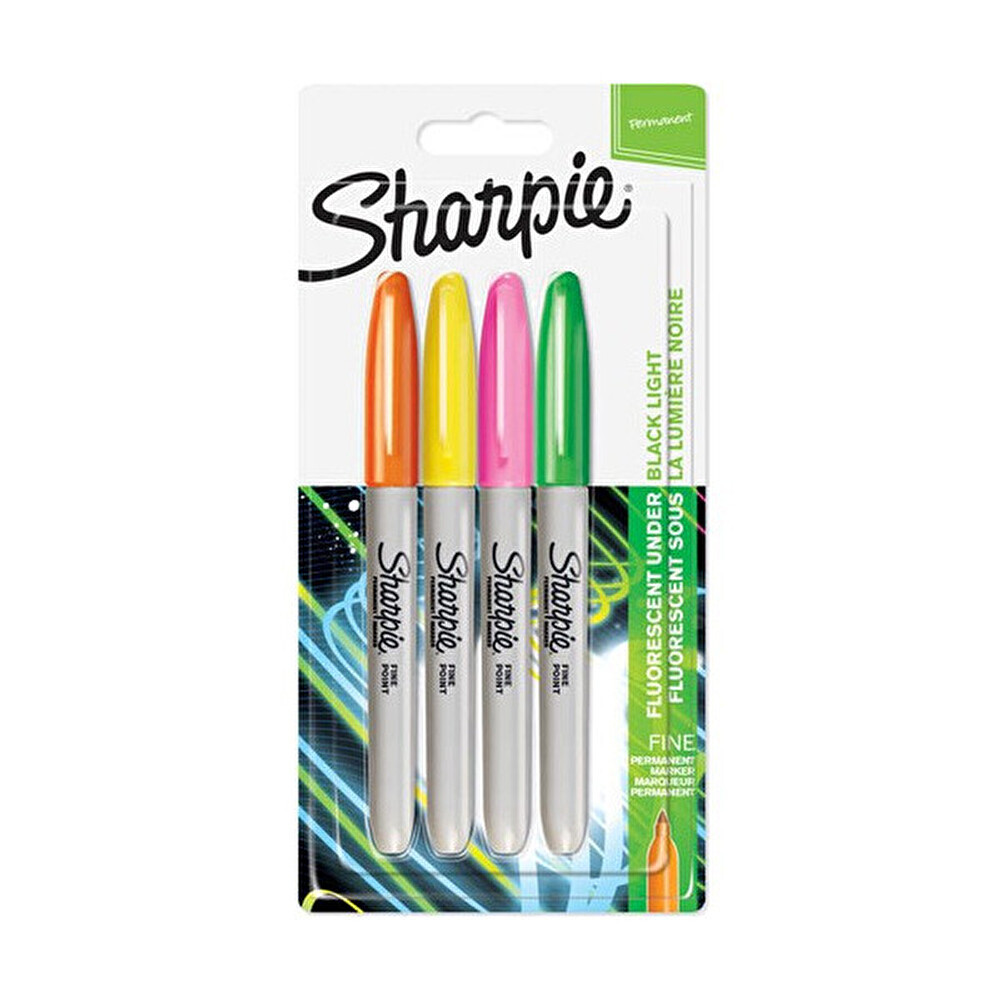 Sharpie Neon Permanent Keçeli Kalem 4'Lü Fosforlu Renkte Boya Kalemi Seti Keçe Uçlu Kalem Fiyatı