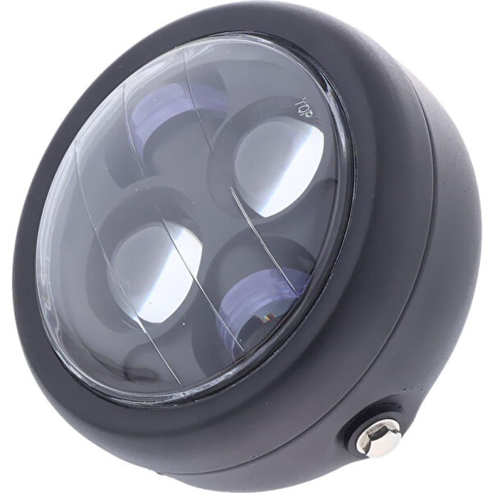 Sharplace 6.5inch Motosiklet Yuvarlak Far Led'i 12V Motosiklet Için Universal Waterproof: IP67 - 17X17X14CM Siyah (Yurt Dışından) Motorsiklet Lambaları Fiyatı