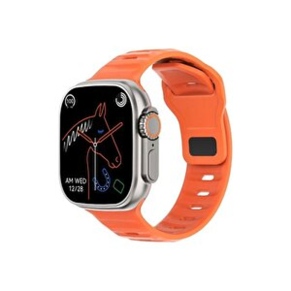 Shaza Watch 8 Ultra Dt No:1 49mm Nfc Tansiyon Oksijen Nabız Ölçer Uyku Takibi İos Android Uyumlu Akıllı Saat Gri-turuncu Akıllı Saat Fiyatı