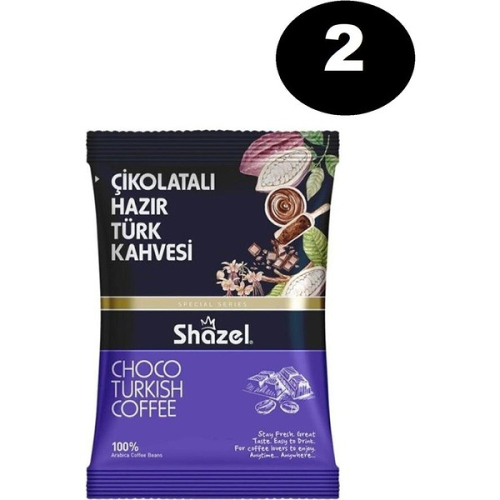Shazel Çikolatalı Hazır Türk Kahvesi 100 gr 2'li - 200 gr Kahve Fiyatı