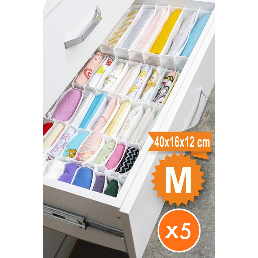she berrak 5 Adet Çekmece Içi Akordiyon Organizer-16x43x14 Cm* 5 Adet Dolap İçi Düzenleyici Fiyatı