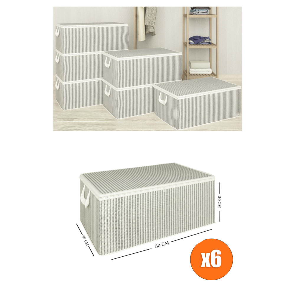she berrak 6 Adet Gri Baza Altı Hurç-30*50*20 Cm. Hurç Fiyatı