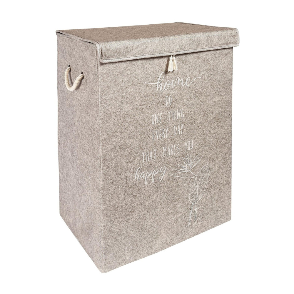 she berrak Keçe Kapaklı Kirli Çamaşır Sepeti - Çok Amaçlı Saklama Kutusu Mega Hurç 55 X 41 X 30 Cm Çamaşır Sepeti Fiyatı