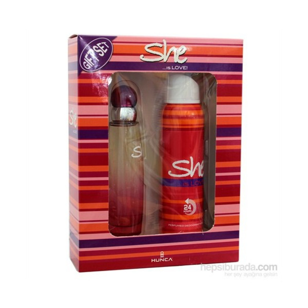 SHE Love Kadın Parfüm Seti 50 ml EDT + 150 ml Deodorant Kadın Parfümleri Fiyatı