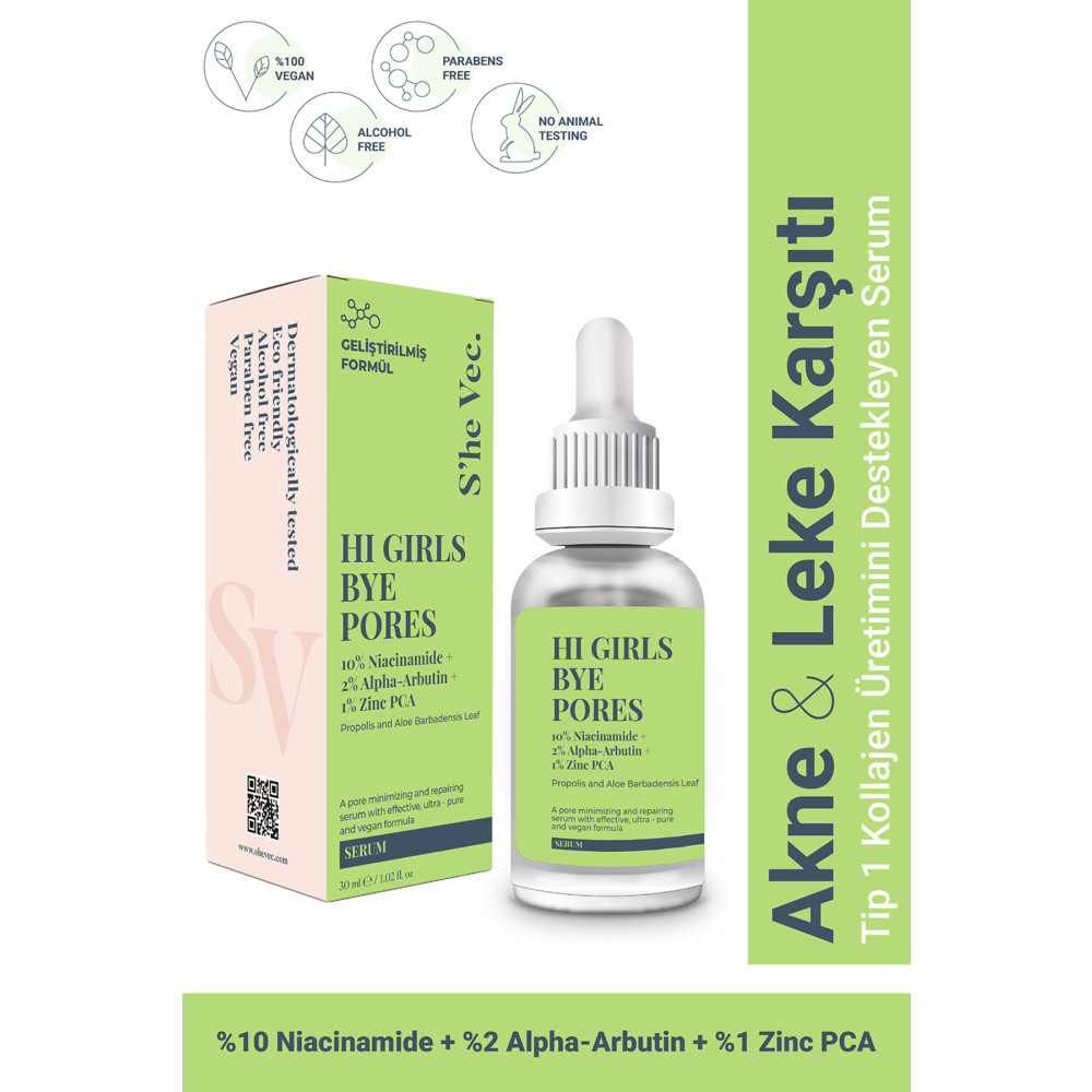 SHE VEC Hı Gırls Bye Pores Yağlı & Akne Eğilimli Ciltler için Özel Olarak Tasarlanmış Formül Cilt ve Yüz Bakımı Fiyatı