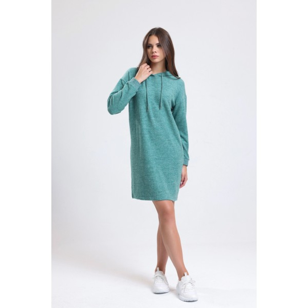She Wears Kapüşonlu Ipli Uzun Kollu Mini Boy Sweat Elbise Elbise Fiyatı