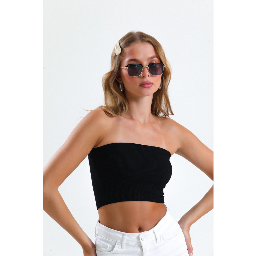 She Wears Straplez Crop Bluz Unıt-u-31 S Beden Bluz Fiyatı