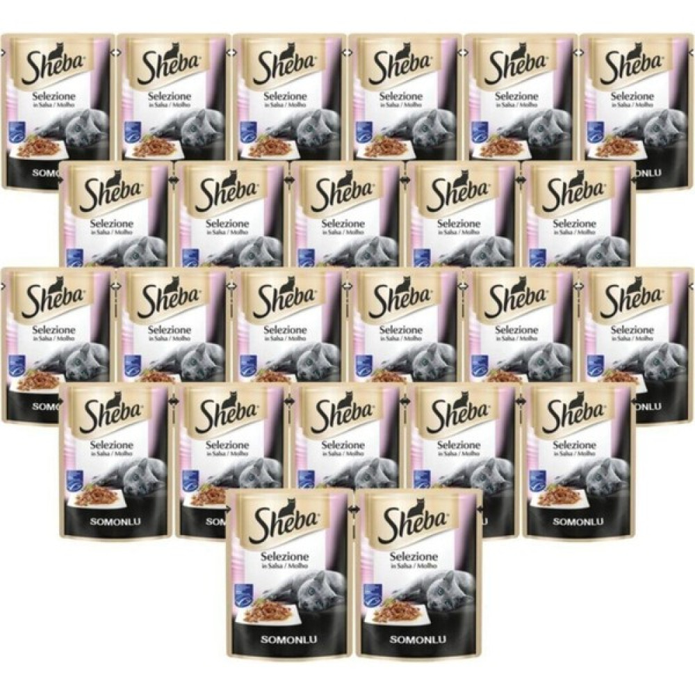 Sheba Pouch Konserve Kedi Maması Somonlu 85 gr 24'lü Evcil Hayvan Ürünleri Fiyatı