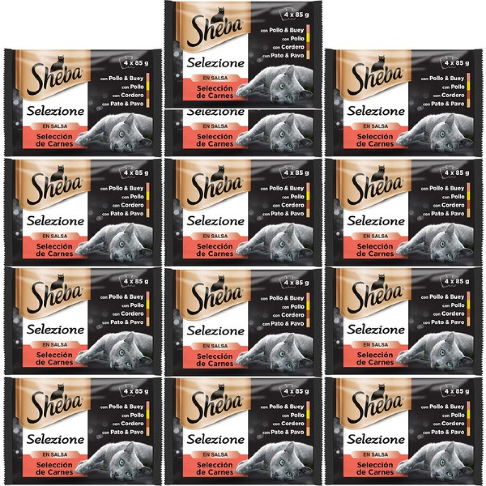 Sheba Sığır Etli, Kuzulu, Tavuklu, Hindili 4’lü Paket 85 gr x 4 x 13 Adet (52 Tekli Paket) Evcil Hayvan Ürünleri Fiyatı