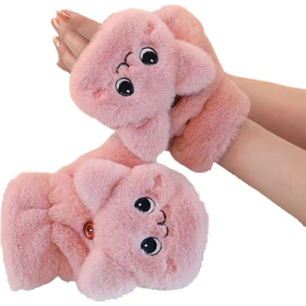 Sheep LAB Kış Sevimli Dayanıklı Kalınlaşmış Kapaklı Soğuğa Dayanıklı ve Sıcak Peluş Eldiven (Yurt Dışından) Çocuk Kulaklığı Fiyatı