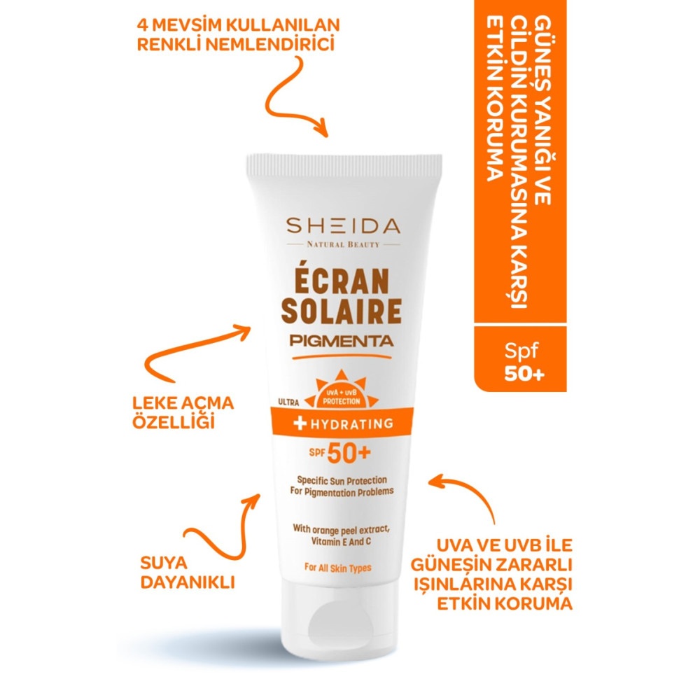 Sheida Pigmenta Koyu Leke Karşıtı Ton Eşitleyici Spf 50 Renkli Güneş Kremi 75 ml Güneş Kremleri ve Losyonları Fiyatı