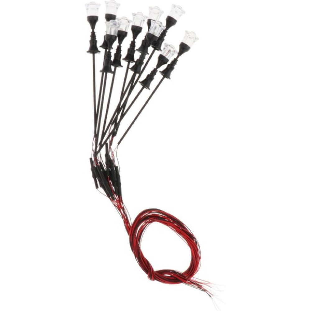 Shekel 10 Adet Mini Sokak Işıkları Bahçe Parkı Demiryolu 12 V LED Lamba 1: 100-1: 150 Ölçer (Yurt Dışından) Maket Fiyatı
