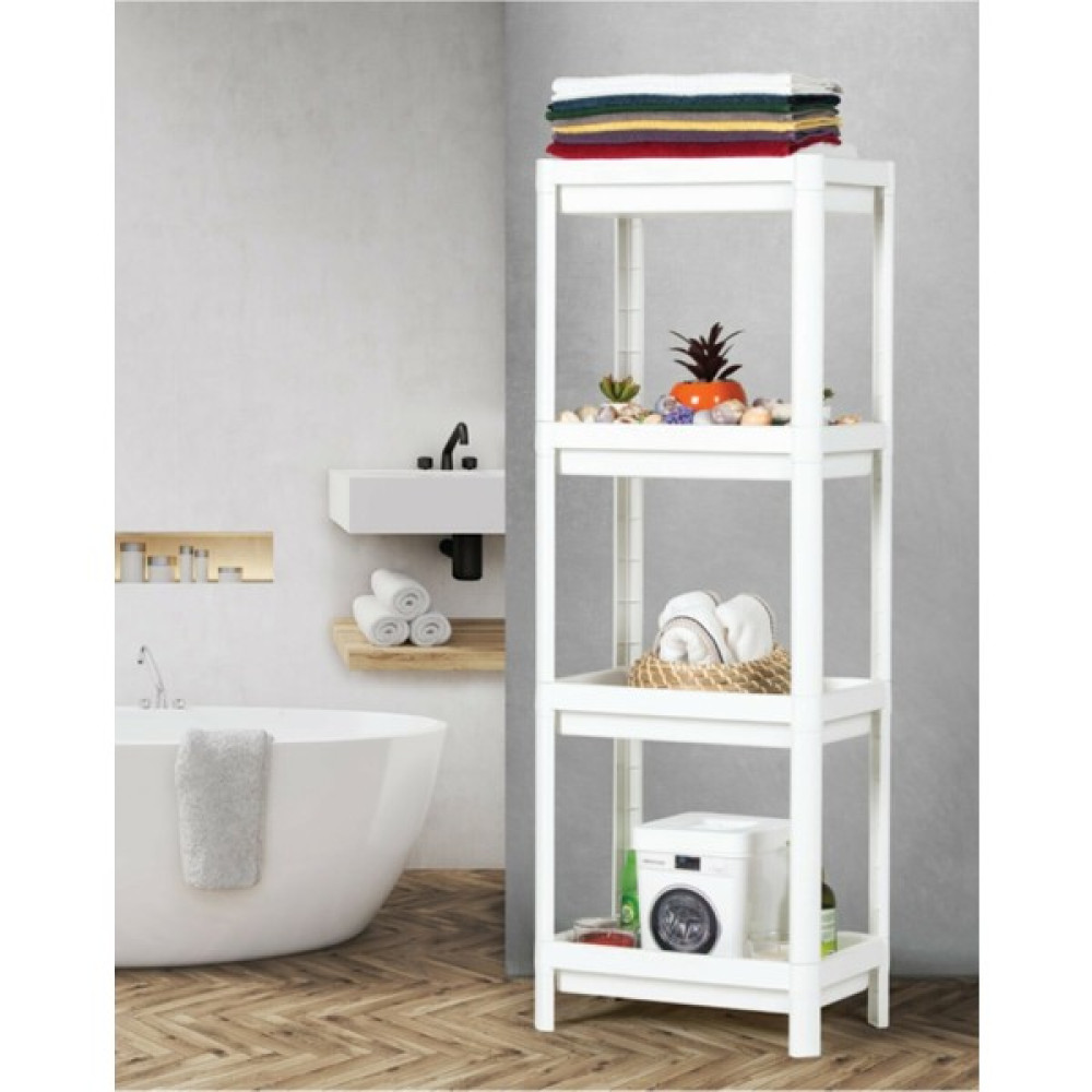 Shelf Unit Banyo Rafı Mutfak Rafı Balkon Rafı Organizer Raf Dolap - Beyaz Gardrop & Dolap Fiyatı