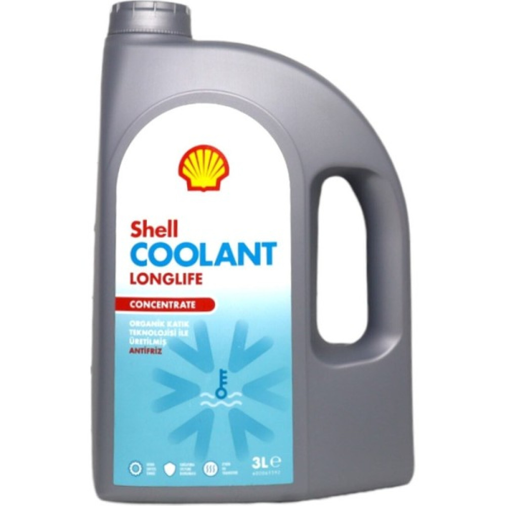Shell Coolant Longlife Kırmızı Concentraft 3 Lt Antifriz. Shell Antifiriz Fiyatı