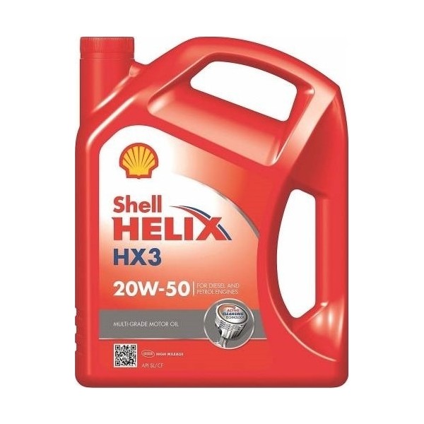 Shell Helix HX3 4 Litre Motor Yağı 20W-50 Viskozite ile Uzun Süreli Performans ve Koruma Motor Yağı & Katkıları Fiyatı