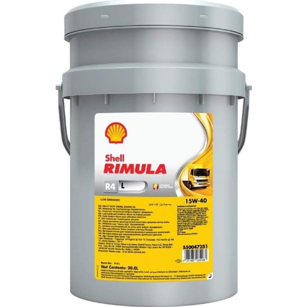 Shell Rimula R4 15W-40 - 20 Litre Yağ Motor Yağı Fiyatı