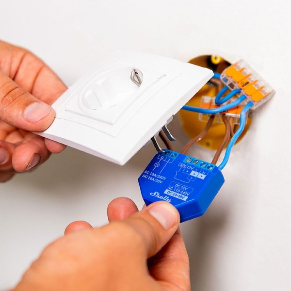 Shelly 1 Plus, 16A, Tek Kanal, Wi-Fi,bluetooth Röle, Akıllı Ev, Google&alexa - 1 Adet Oto Elektroniği Fiyatı