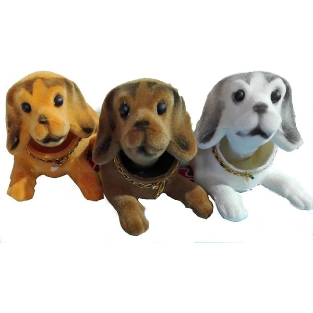 Shem 3 Adet Kafa Sallayan Köpek Araç Içi Aksesuar 17X9X7 cm Farklı Renklerde - Açık Kahverengi Oyun & Hobi Fiyatı