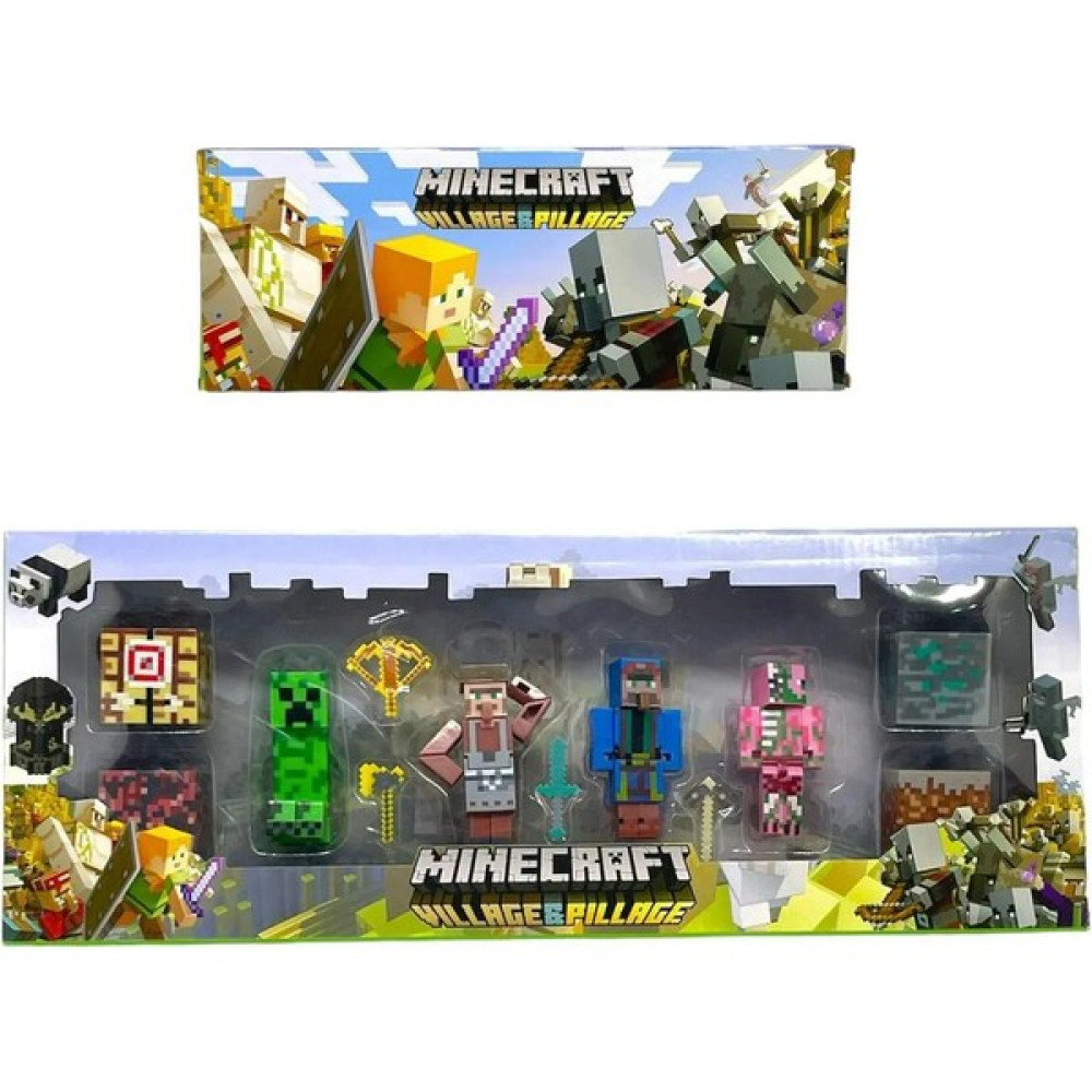 Shem Minecraft Figür Set Minecraft 4 Figürlü Bol Aksesuarlı Set Toplam 12 Parça Oyuncak Fiyatı