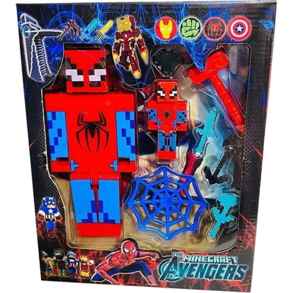 Shem Spiderman Dev Boy Toplam 8 Parça 19CM Dev Boy ve Küçük Boy Spiderman Figür Oyuncak Oyuncak Fiyatı