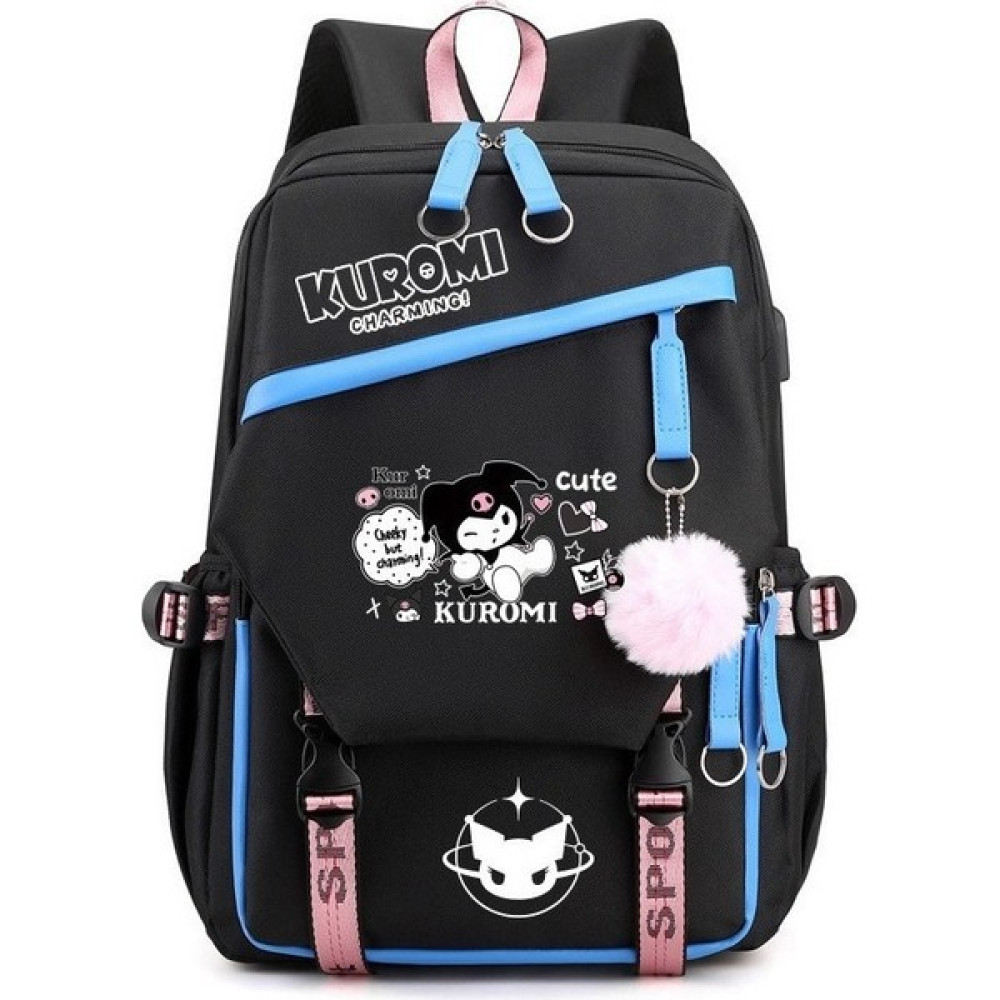 Sheng Haii Sanrio Kuromi Sırt Çantası Kadın Okul Çantası (Yurt Dışından) - Beyaz - Lacivert Okul Çantası Fiyatı