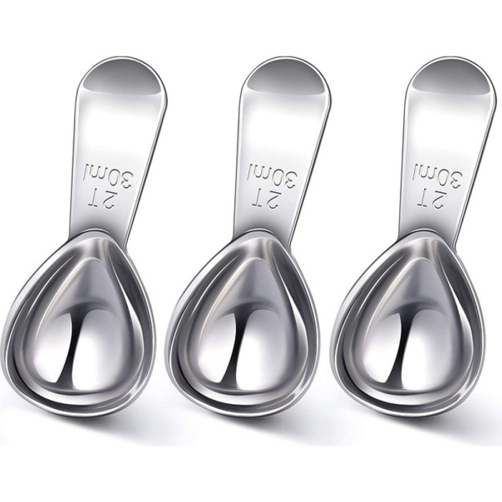Shenzhen Xin Xin 3 Adet 30 ml Paslanmaz Çelik Ölçü Kaşığı -Gümüş (Yurt Dışından) - Gümüş Çatal / Kaşık / Bıçak Takımları Fiyatı