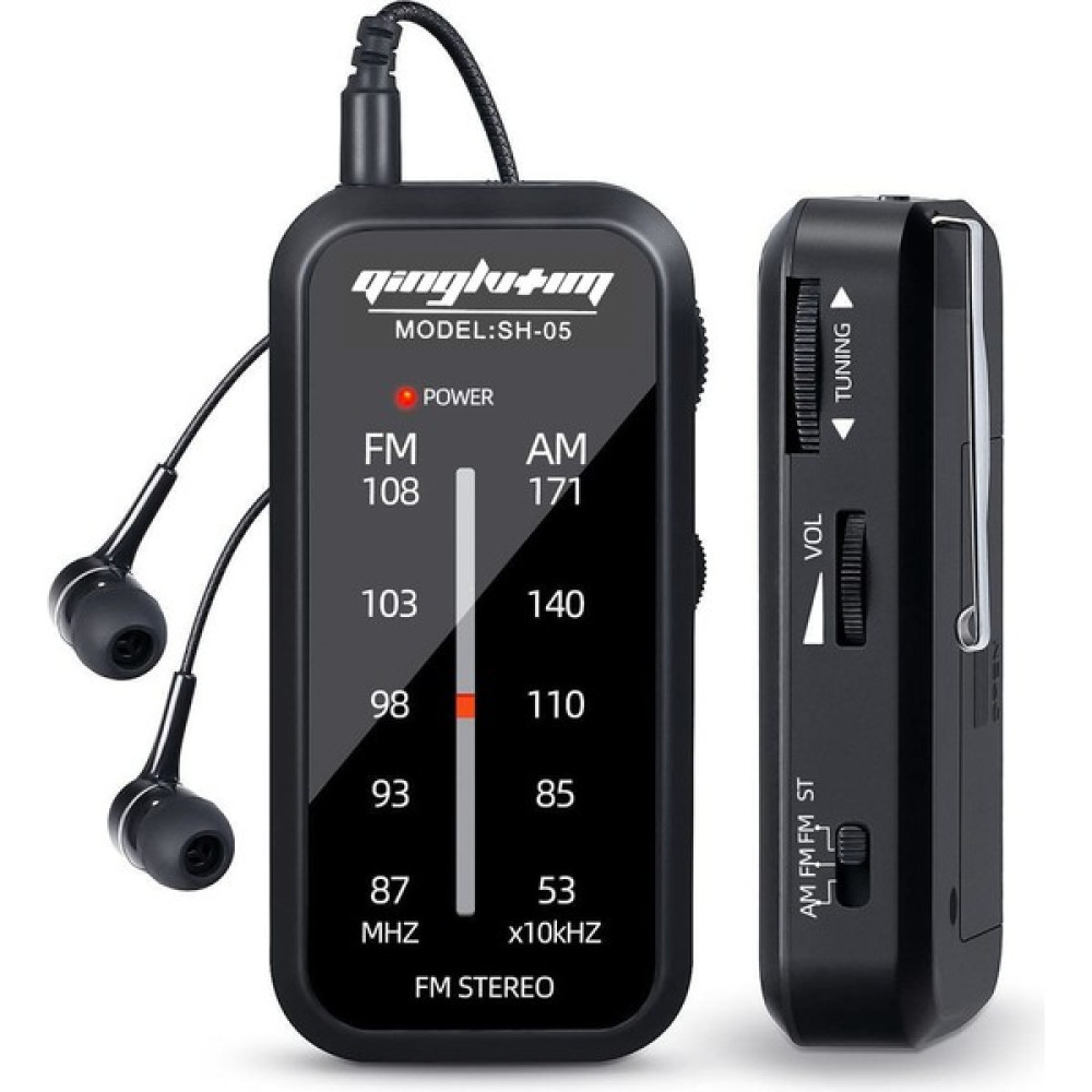 Shenzhen Xin Xin Cep Radyosu Mini Fm/am Radyo Alıcısı Taşınabilir Mp3 Müzik Çalar - Siyah (Yurt Dışından) Alarmlı Saatler & Radyolar Fiyatı