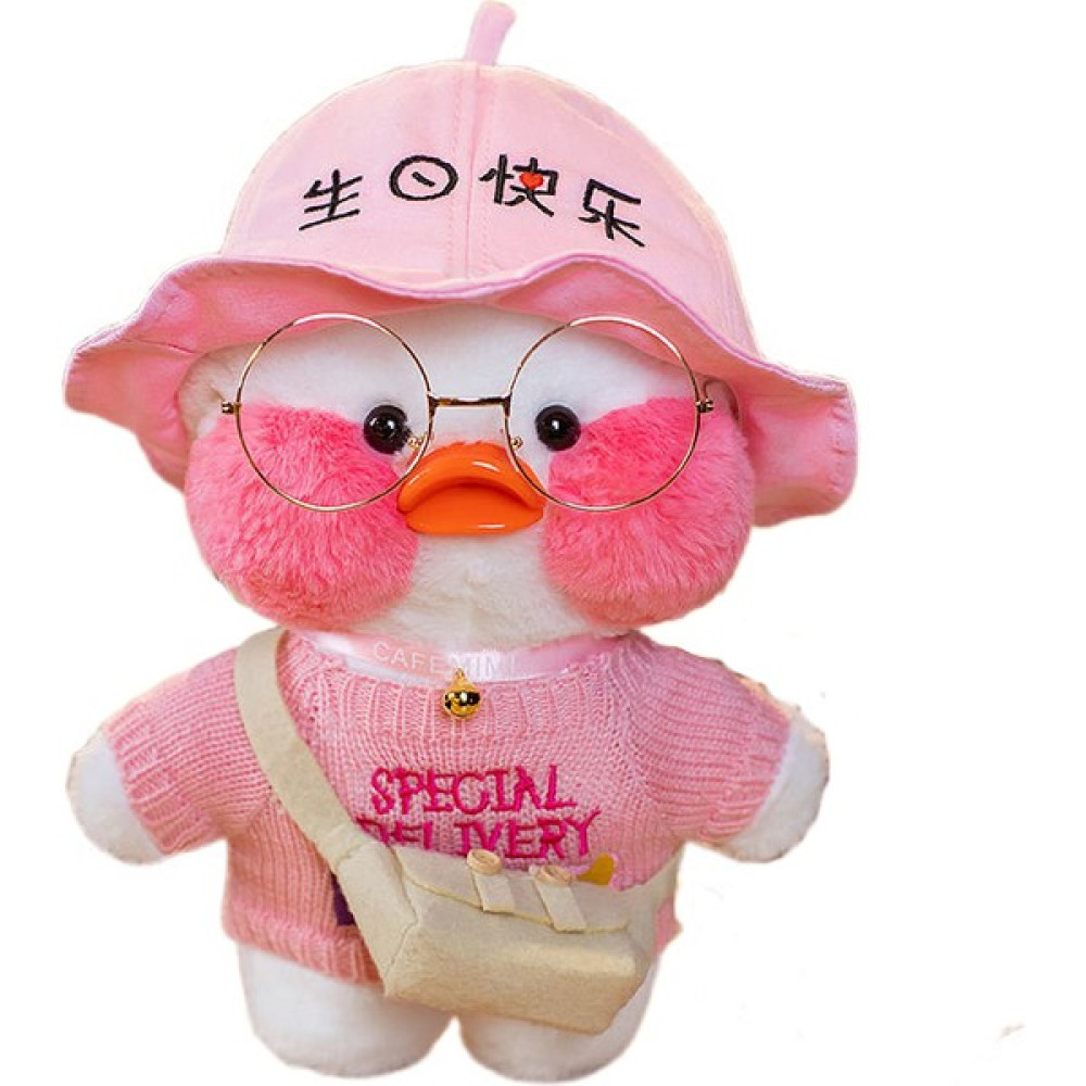 Shenzhen Xin Xin LalaFanfan Cafe Mimi Sevimli Ördek Peluş Oyuncak 30 cm - Pembe (Yurt Dışından) - Renkli Beyaz Peluş Oyuncaklar Fiyatı