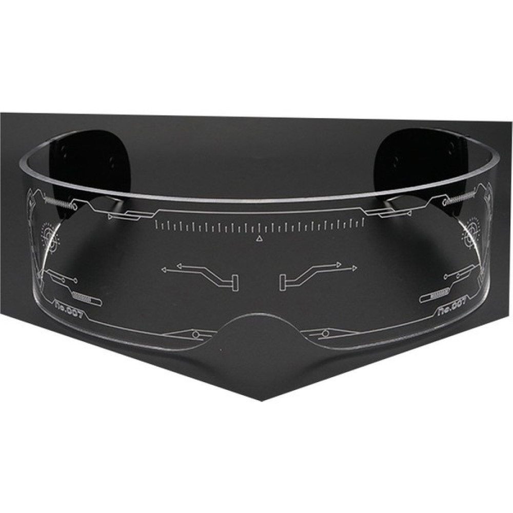 Shenzhen Xin Xin LED Işıklı Güneş Gözlüğü Vintage Punk Gözlükler Moda Parti Noel Renkli Işıklı Gözlük Shades UV400 (Yurt Dışından) - Şeffaf Kadın Güneş Gözlükleri Fiyatı