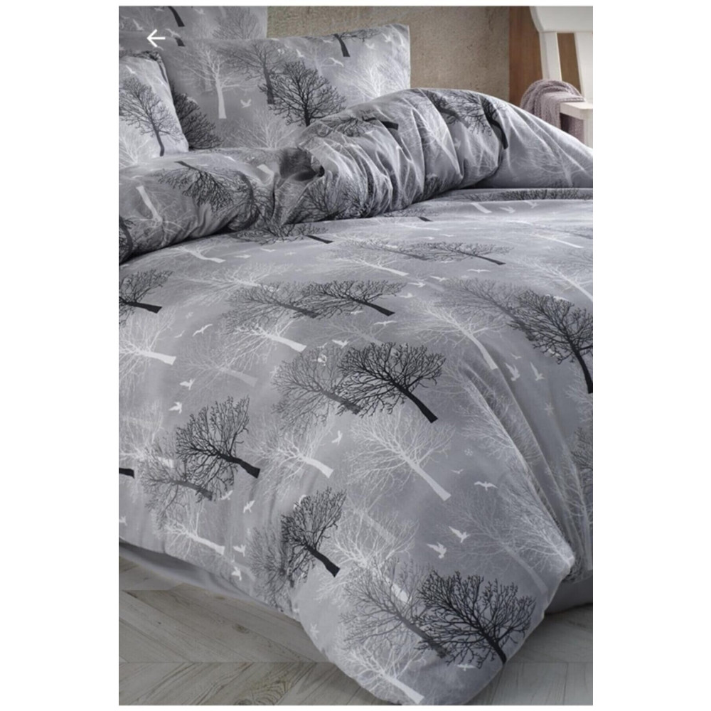Sheri Home Çift Kişilik Gri Ağaç Nevresim 200x220cm Newsettletree Cs148892 Nevresim Takımı Fiyatı