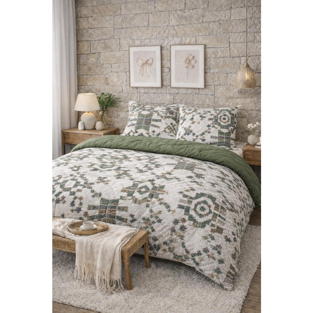 Sheri Home Pure Blue Rose Çift Kişilik Nevresim Seti %100 PAMUK.888ANTRASİTROSE - Yeşil - 200 x 230 cm Nevresim Takımı Fiyatı