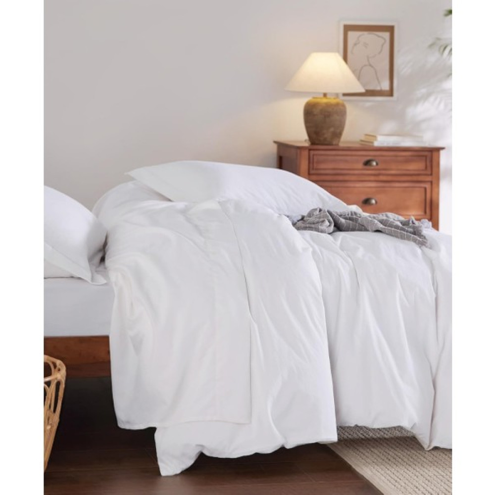 Sheri Home Tekstil Çarşaflı Nevresim Takımı Çift Kişilik PAMUK01453020 - 160 x 220 cm - Beyaz Nevresim Takımı Fiyatı