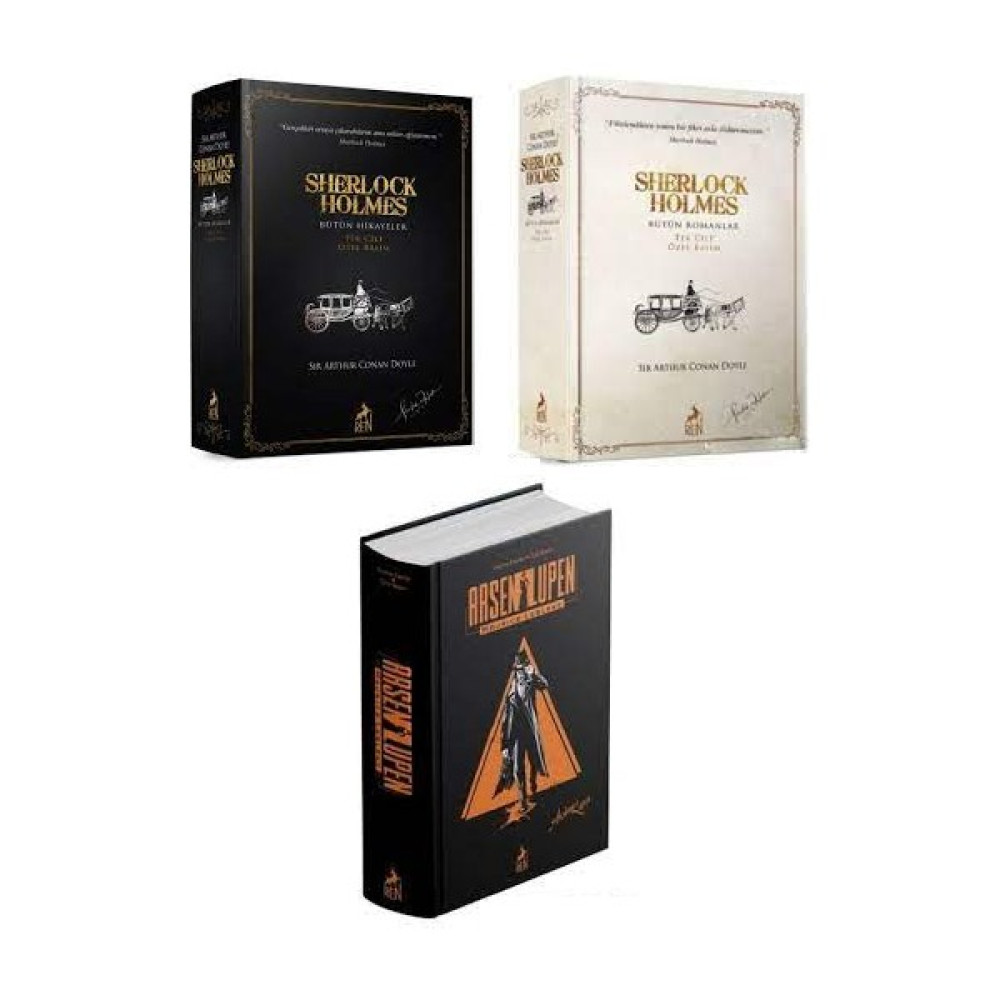 Sherlock Holmes Bütün Romanlar Hikayeler + Arsen Lüpen Özel Basım Ciltli 3 Kitap Set Polisiye Fiyatı