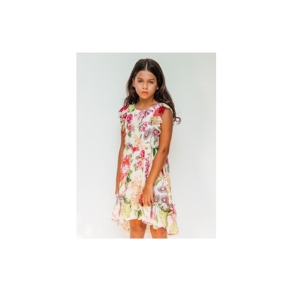 SheShe Kız Çocuk Elbisesi - DSL0135 Floral Giyim & İç Giyim Fiyatı