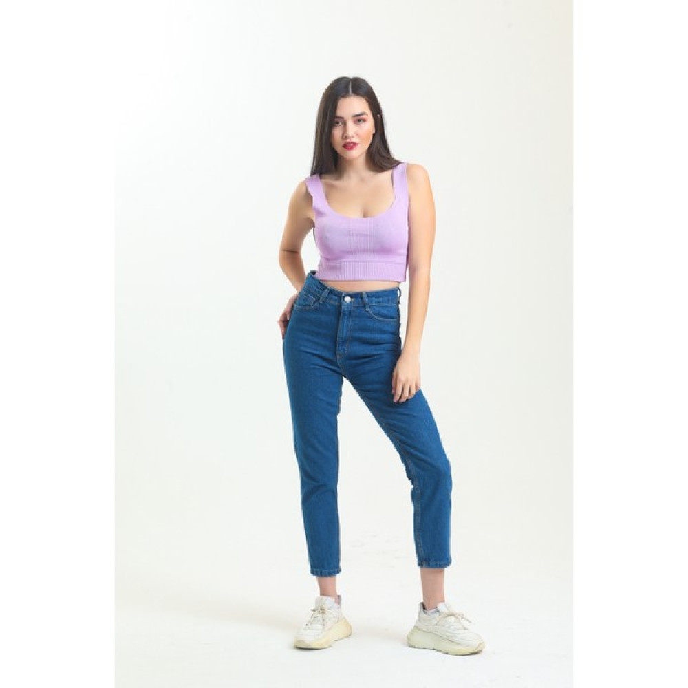 Shevega Mavi Mom Jean Kot Pantolon Bayan Jeans / Kot Pantolon Fiyatı