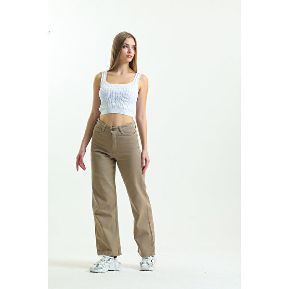 Shevega Vizon Bol Paça Salaş Pantolon Wide Leg Jean Bayan Jeans / Kot Pantolon Fiyatı