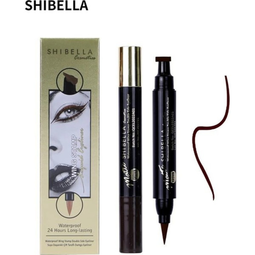 Shibella Cosmetics Suya Dayanıklı Çift Taraflı 24 Saat Damga Eyeliner - İnce Damga Eyeliner Fiyatı