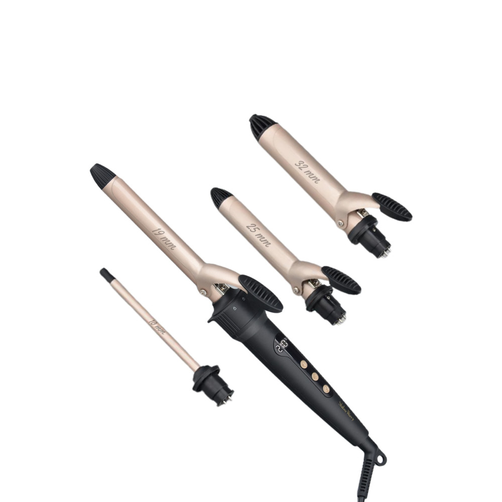 Shibowavy Saç Maşası 4 Başlıklı Set ( 10mm 19mm 25mm 32mm ) Saç Şekillendiriciler Fiyatı