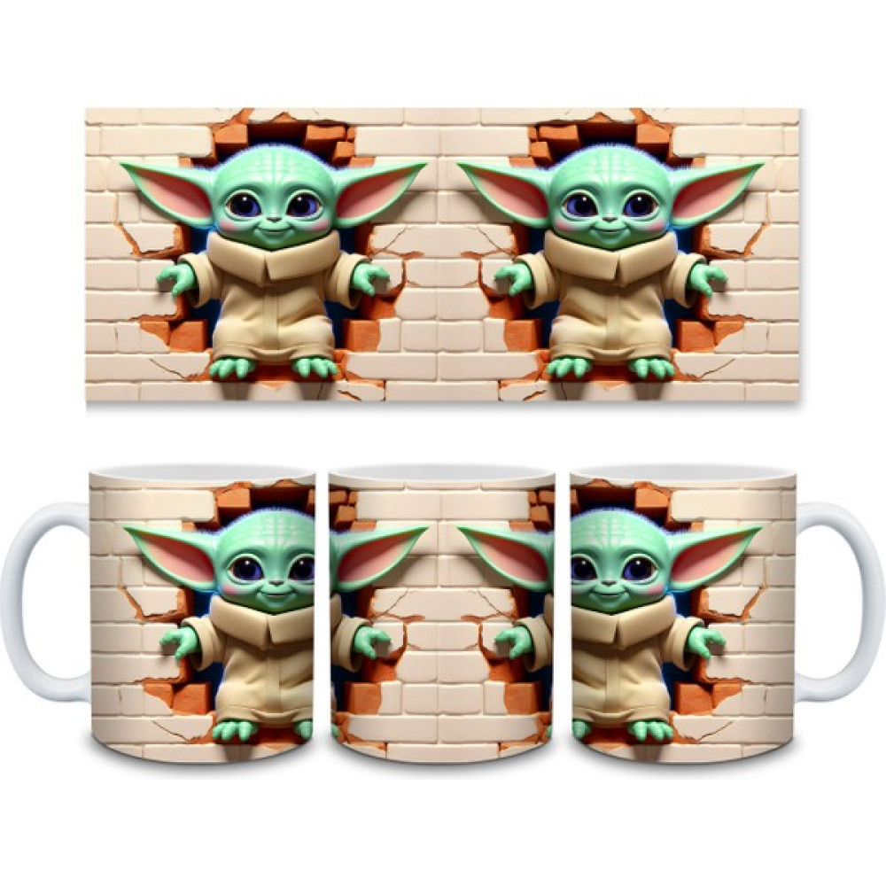 Shido Baby Yoda Baskılı Kupa,yıldız Savaşları Karakterli Kupa,baskılı Kupa Oto Boyaları Fiyatı