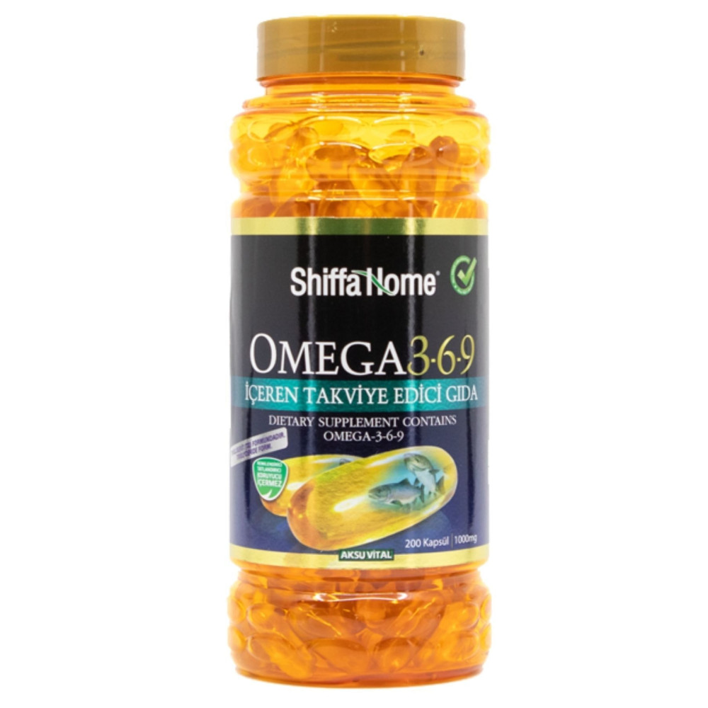 Shiffa Home Omega 3 6 9 1000mg 200 Kapsül Balık Yağı / Omega 3 - 6 - 9 Fiyatı